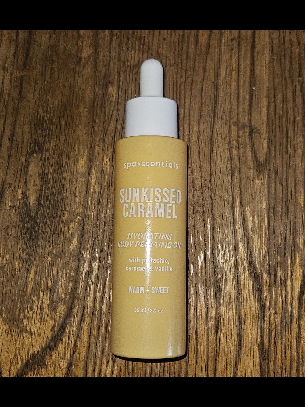 Spa Scentials Sunkissed Caramel Hydrating Body Perfume Oil - Pistachio, Vanilla